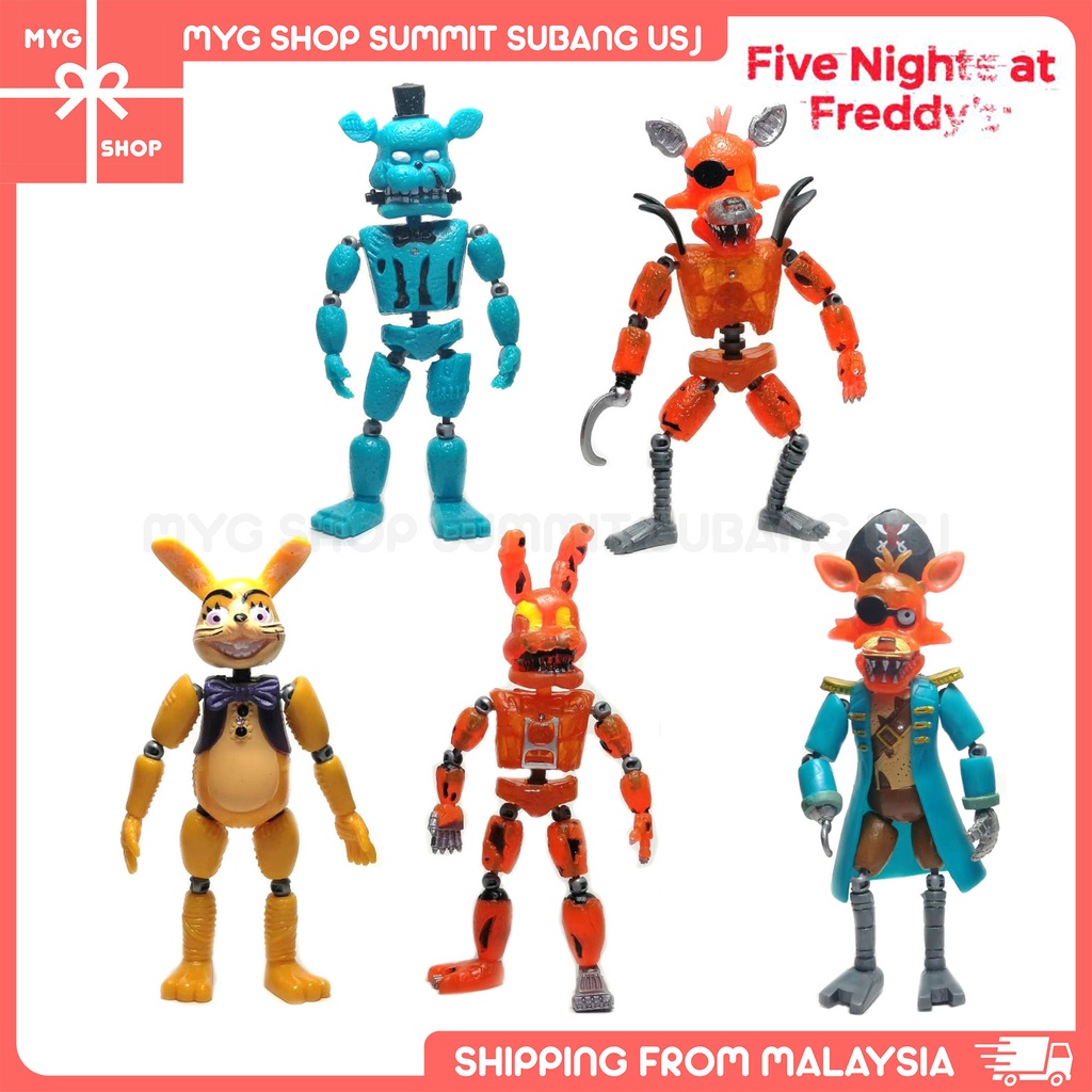 [OEM] Five Nights at Freddy's 5 pcs Halloween Detachable Action Figure ...