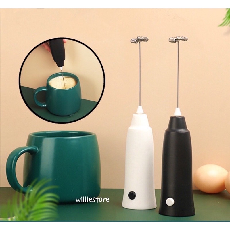 Handheld Milk Frother/Battery Operated Foamer/Cappuccino Maker/Milk Foam Maker/Coffee Mixer/Pembuih Susu Coffee