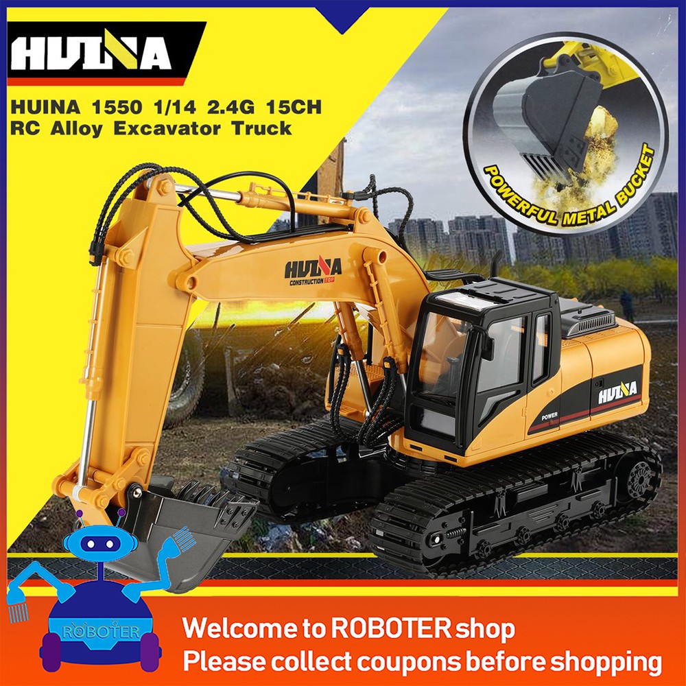 rc huina excavator