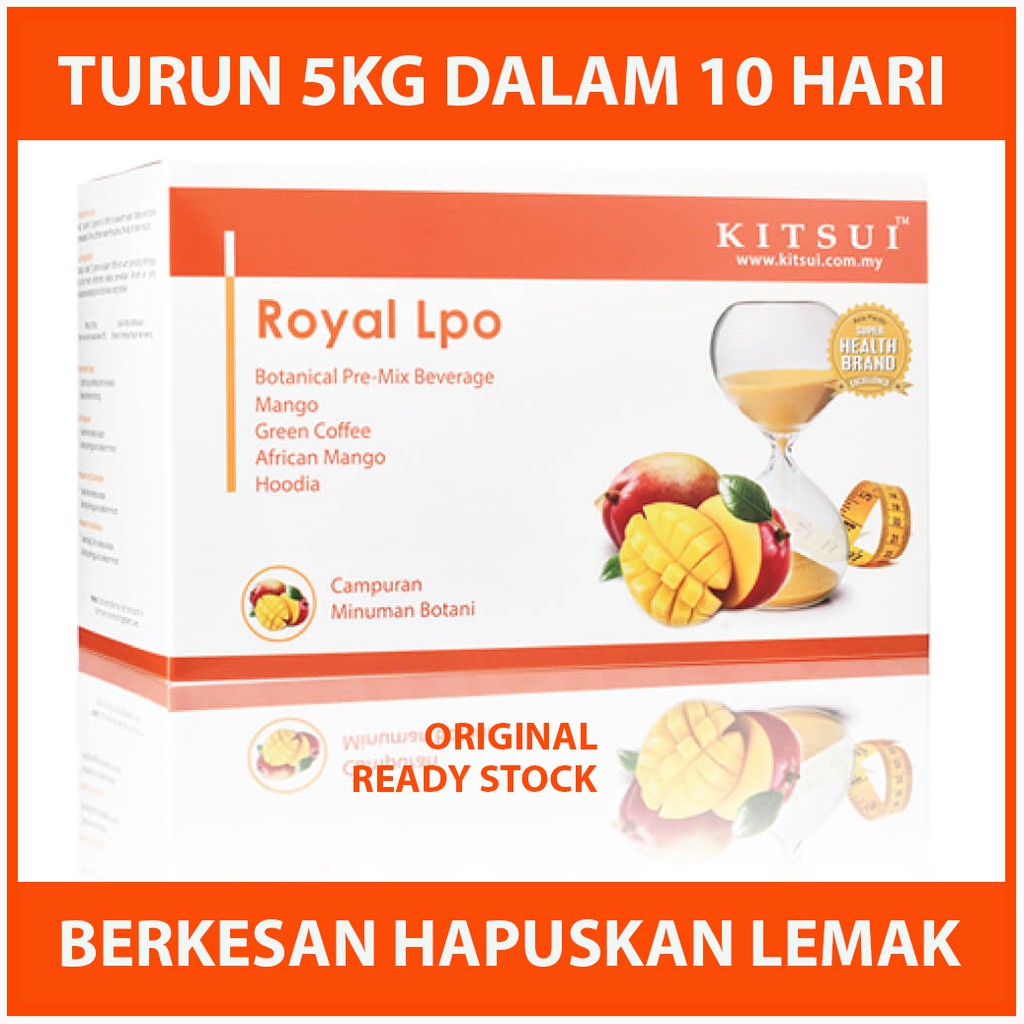 Buy Kitsui Kitsui Royal Lipo Trim Meal Replacement Belly Loss Fiber Original Trusted Seller Seetracker Malaysia