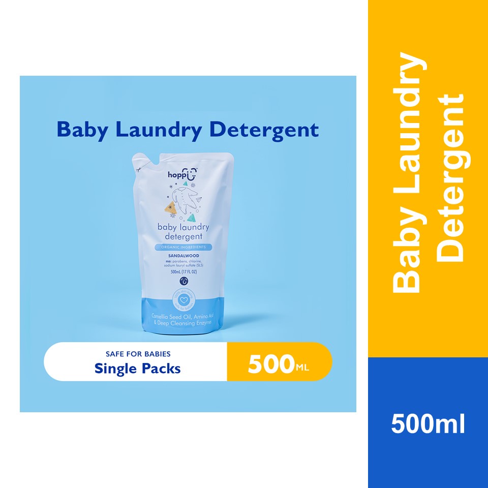 Hoppi 100 Organic Baby Laundry Detergent Refill Pack (500ml) Shopee