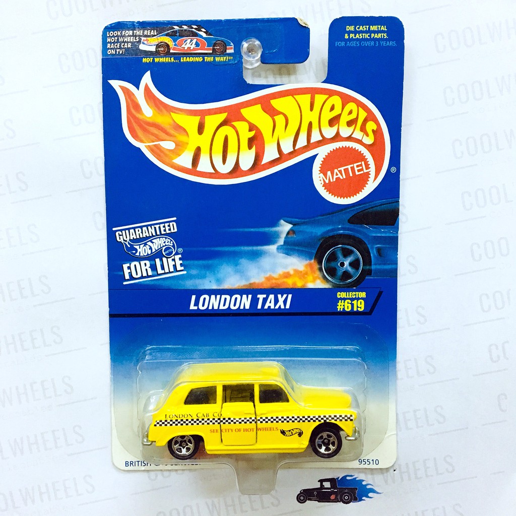 Hot Wheels 1997 London Taxi (Open Door) - British Van Service