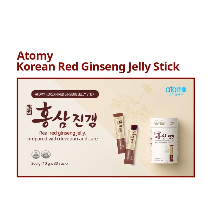 Atomy Korean red ginseng jelly stick 300g (10g x 30 sticks) Shopee