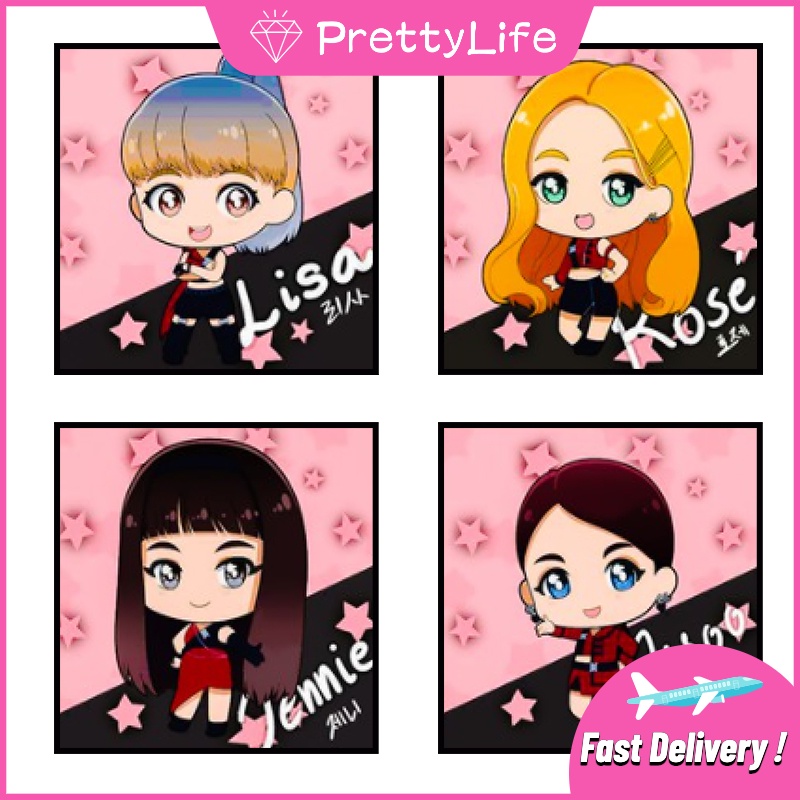 PL] DIY BLACKPINK Idol Circle Cartoon 5D Full Diamond Diamond ...