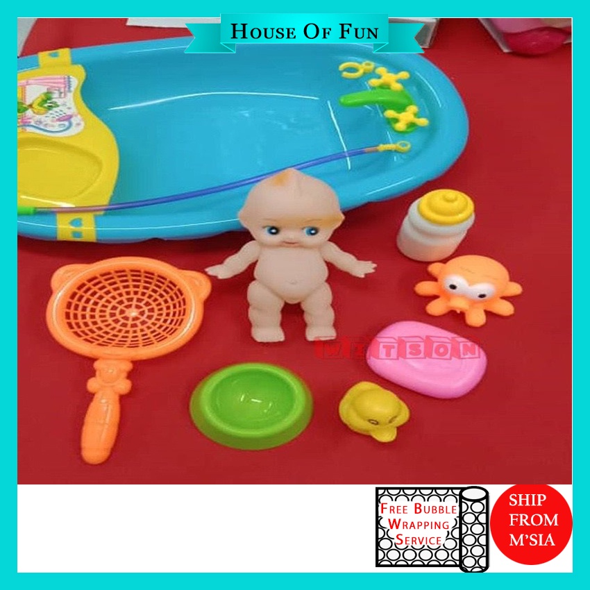 Baby Bath Tub Toys Play Set with Doll Gift Boy & Girl Shopee Malaysia