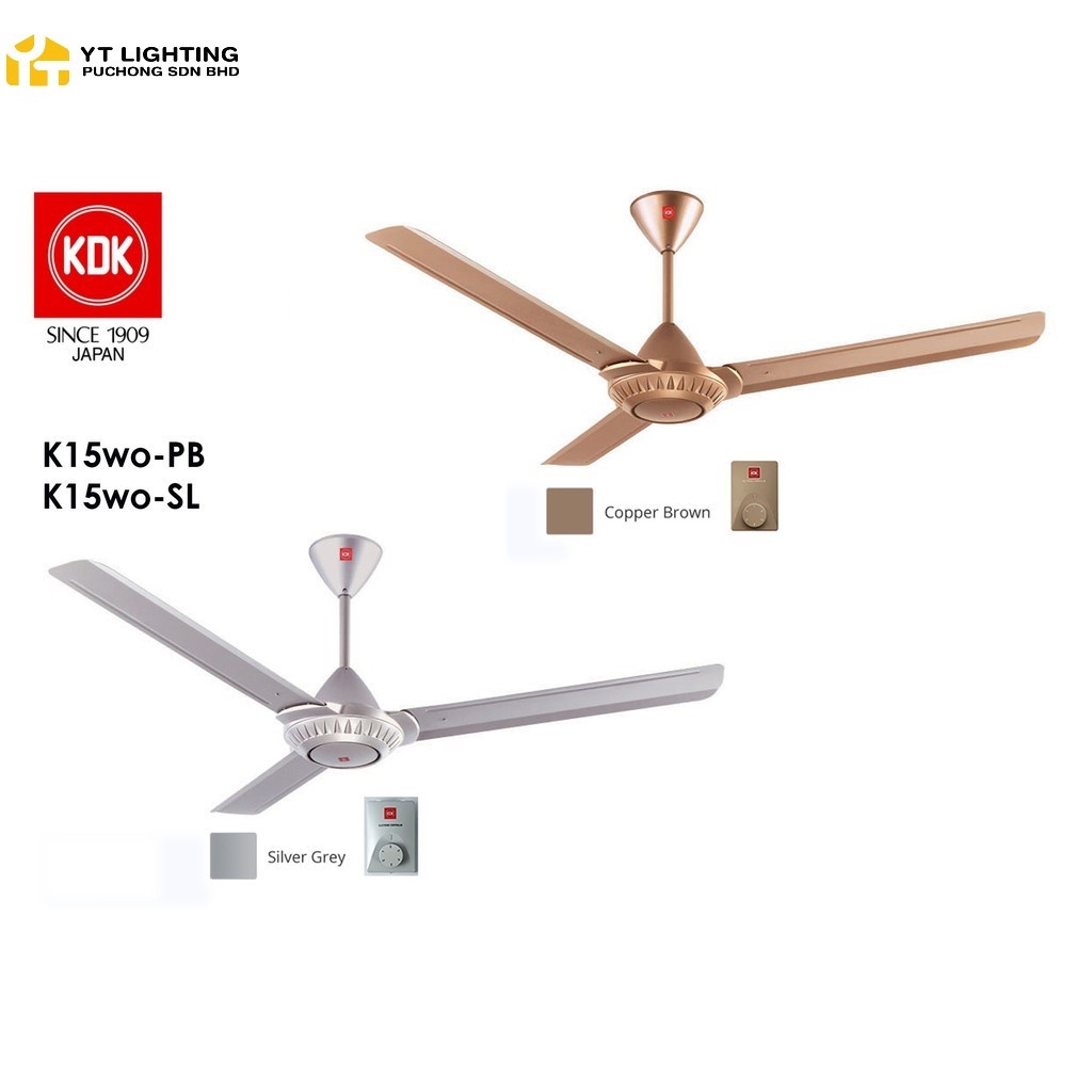 KDK Regulator Fan K15W0/K15W0SL 60"/150 cm 3 Blade Regulator Ceiling