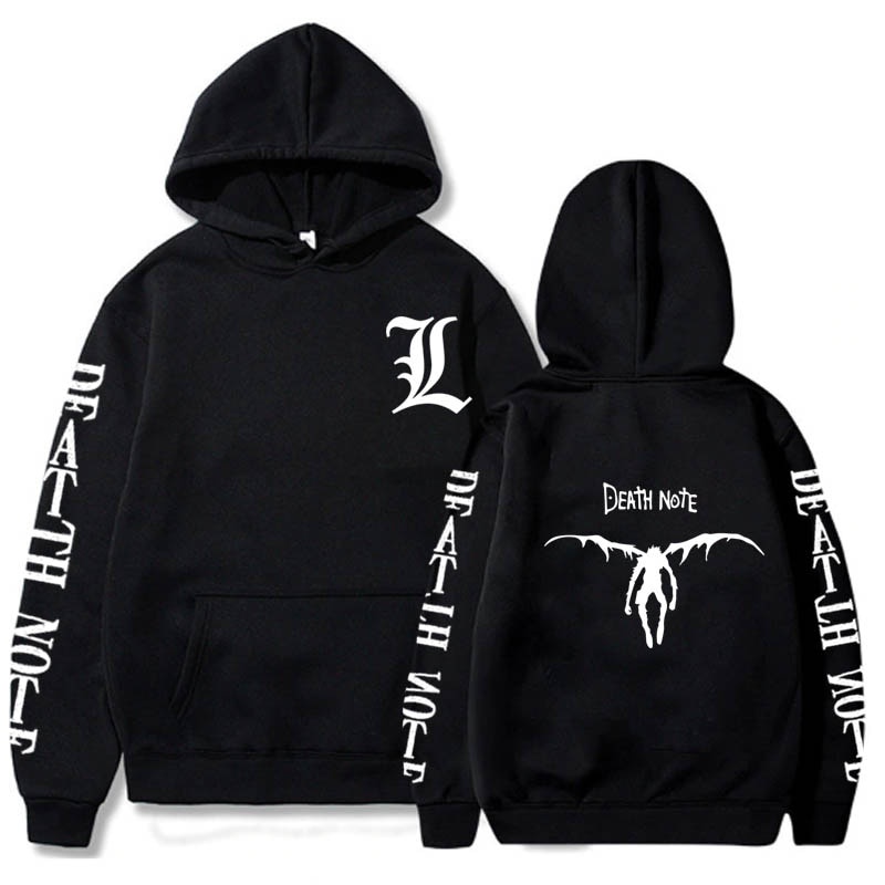 Death Note Japanese Anime Hoodies Horror Ryuk Manga Graphics Men Streetwear Unisex Long Sleeve Hooded Sweatshirt Shopee Malaysia