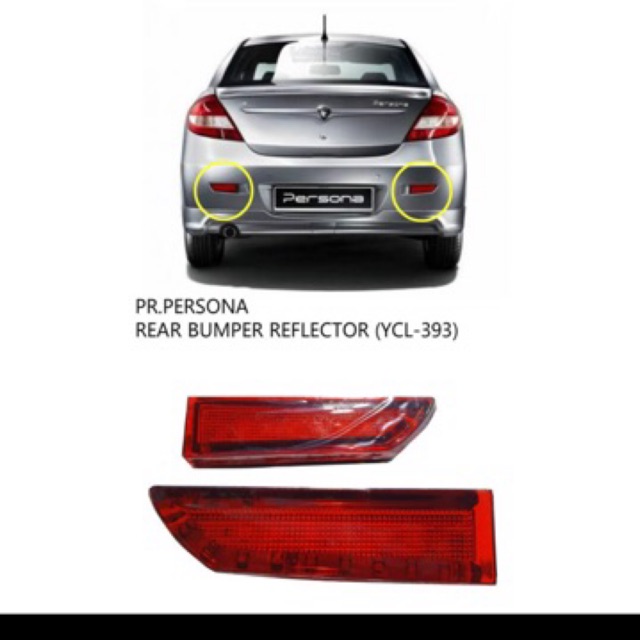Persona Elegance Bumper Reflector Lampu Merah Bumper Belakang Shopee