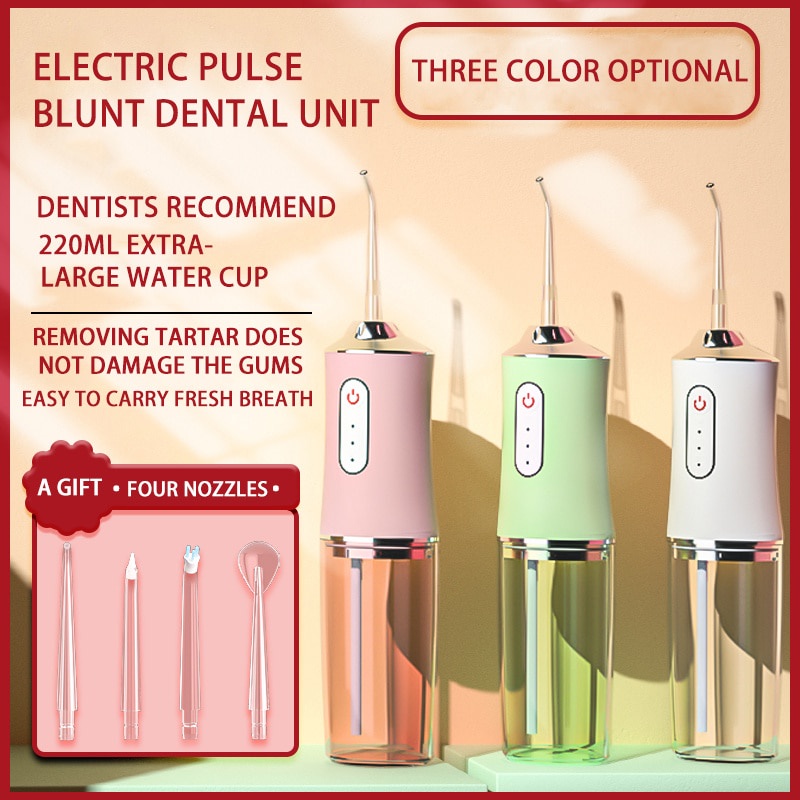 220ML Water Tank Dental scaler Oral Irrigator Rechargeable Water