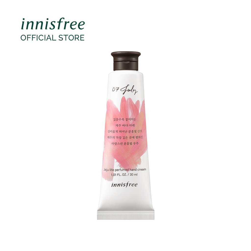 Innisfree Jeju Life Perfumed Hand Cream Pink Coral (30ml) Shopee