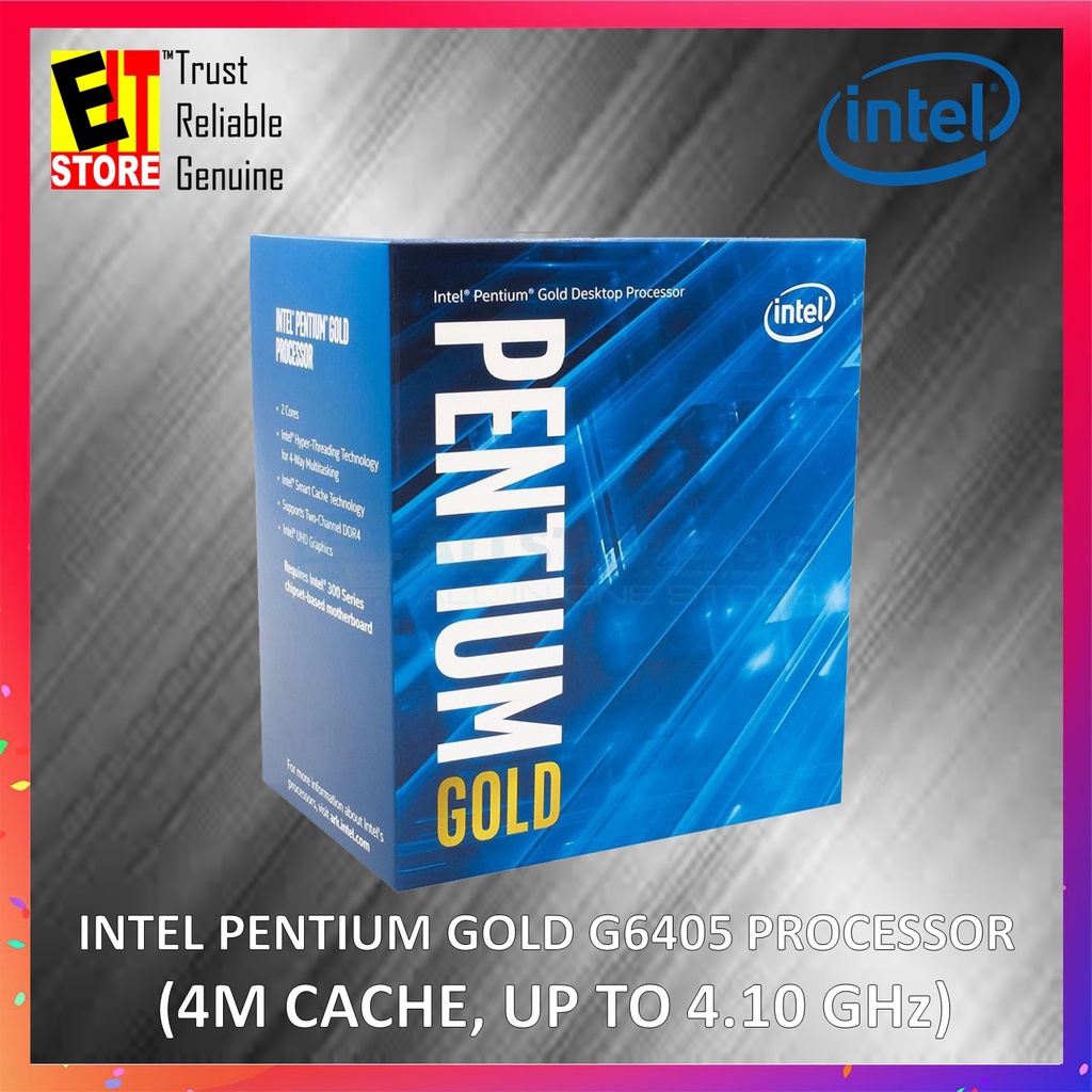 INTEL PENTIUM GOLD G6405 (4M CACHE, UP TO 4.10 GHz) DESKTOP PROCESSOR ...