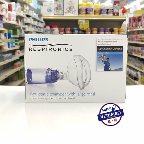 Philips Respironics Anti-static ( aerochamber ) chamber with large mask ...