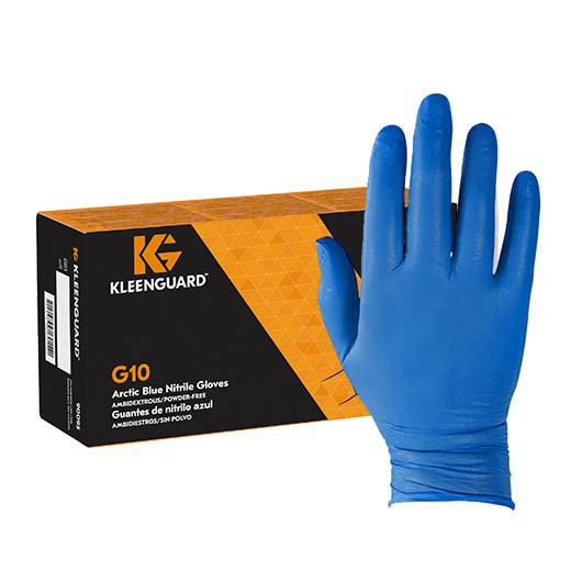 KLEENGUARD G10 Arctic Blue Thin Mil Nitrile Hand Glove 200pcs HACCP ...