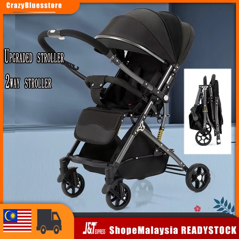 【COD】Cabin size Baby Stroller Portable One Handed Pram Lying and Seating Carriage for Newborn Travel