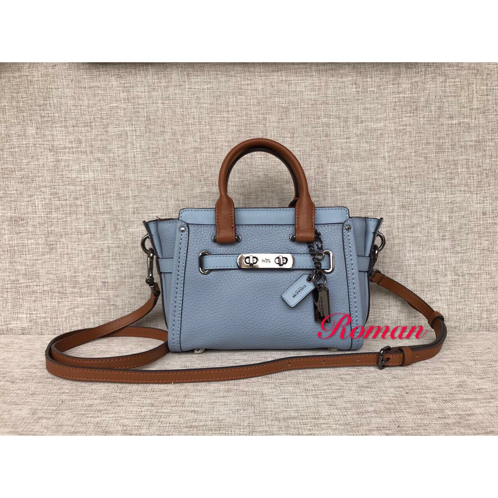 coach sky blue bag