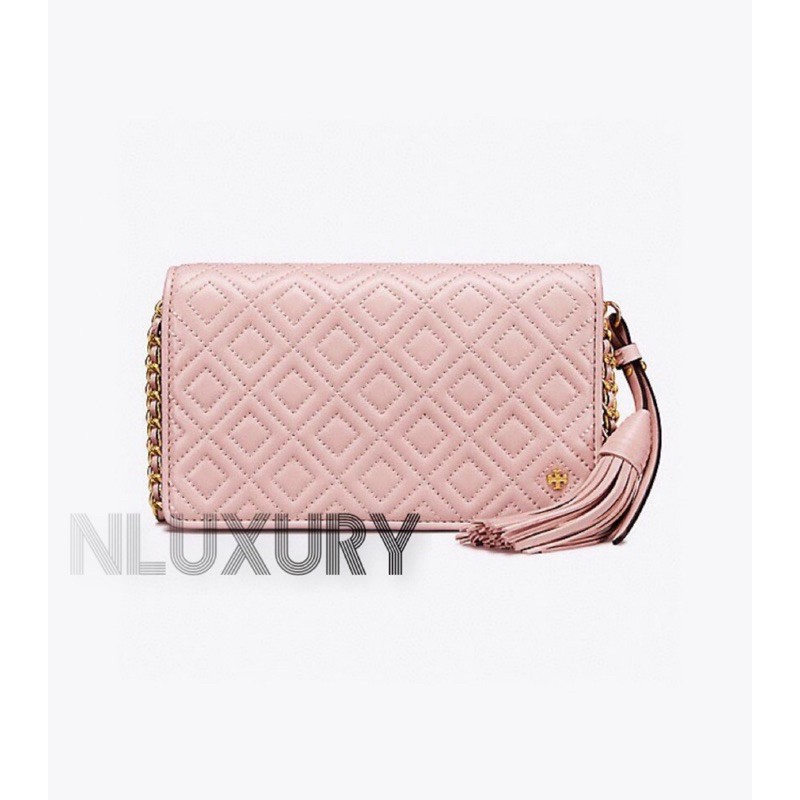 Tory Burch Fleming Wallet On Chain | Shopee Malaysia