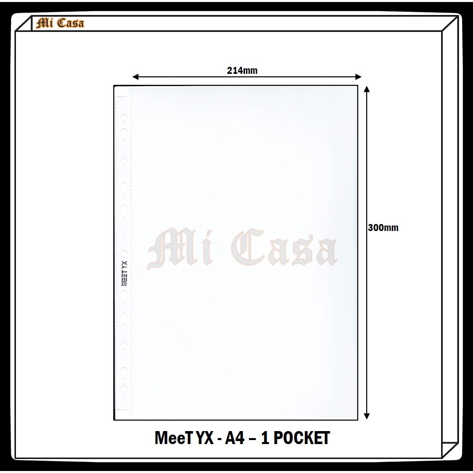 Meet Yx Binder Card Sleeve Page Photocard Album卡页 1 Pocket Shopee Malaysia