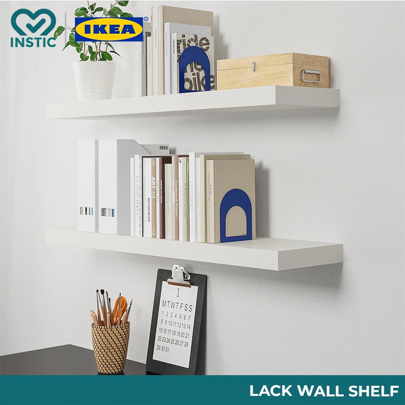 Ikea Lack Wall Shelf White Black Brown 110x26cm Floating Book Display Storage Ee Malaysia - Ikea Lack Wall Shelf Unit Black Brown