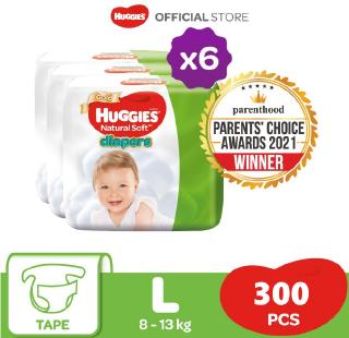 Image of Huggies Ultra Natural Soft Diapers Super Jumbo -L50 (3 Packs) x2