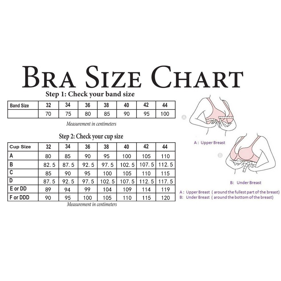 bra size and cup size