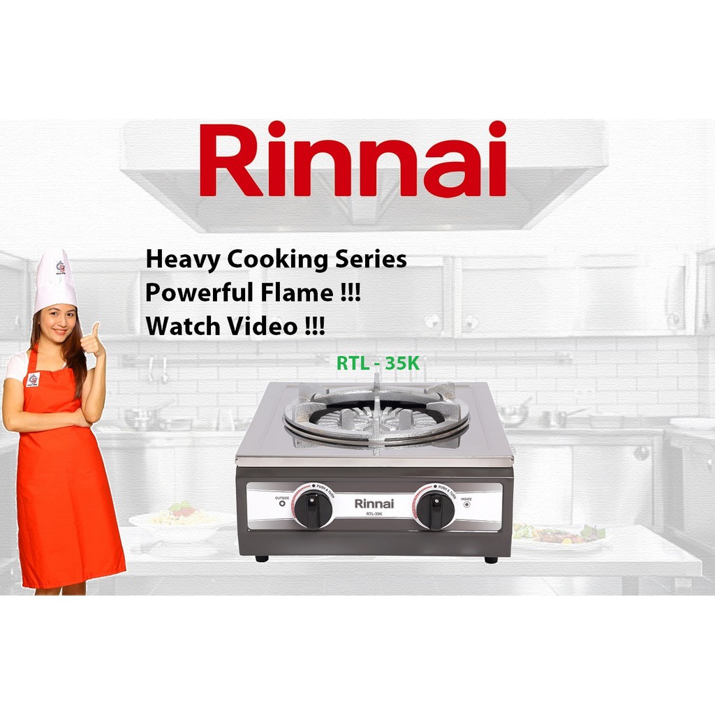 Rinnai RTL35K Heavy Duty Table Top Single Big Burner Gas Stove