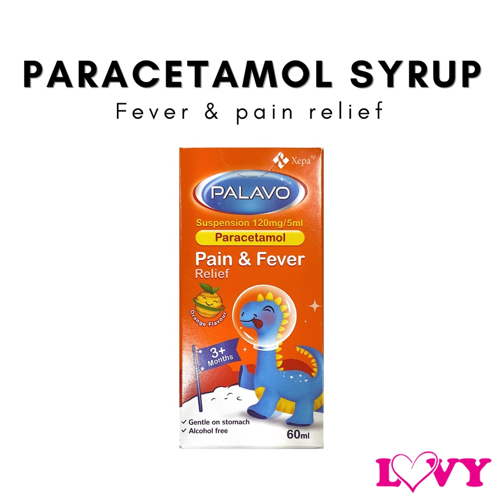 PALAVO (PARACETAMOL) SYRUP FOR CHILDREN 16 YEARS (120mg/5ml) [READY