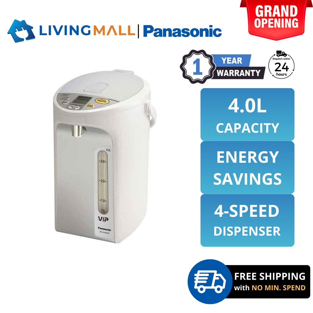Panasonic NCHU401P Thermo Pot Save Energy 4 Speed Hot Water Dispenser (4.0L) NCHU401PZSK 电水壶