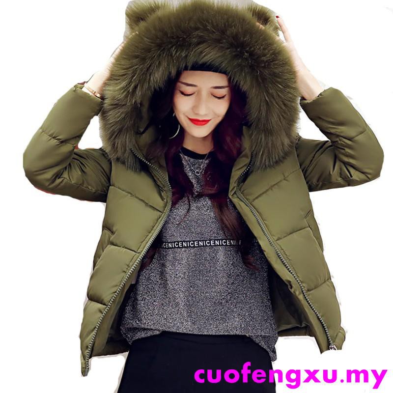 women's short coats with fur hood