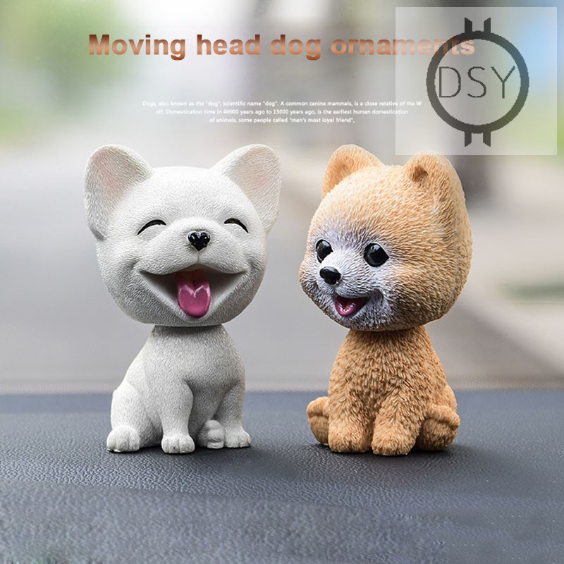 car dog moving head