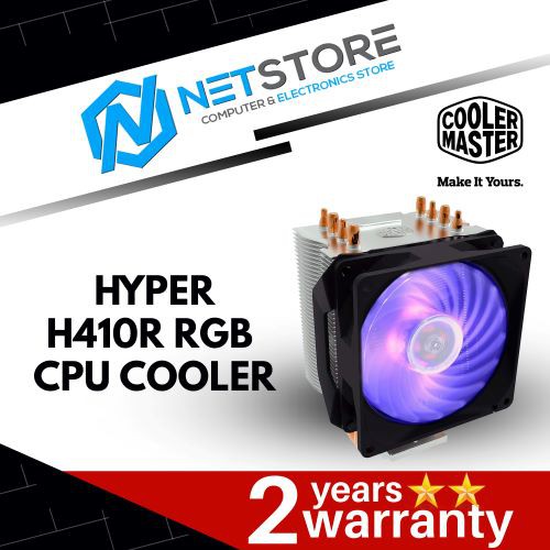 COOLER MASTER HYPER H410R RGB CPU COOLER WITH 92mm RGB FAN RRH410