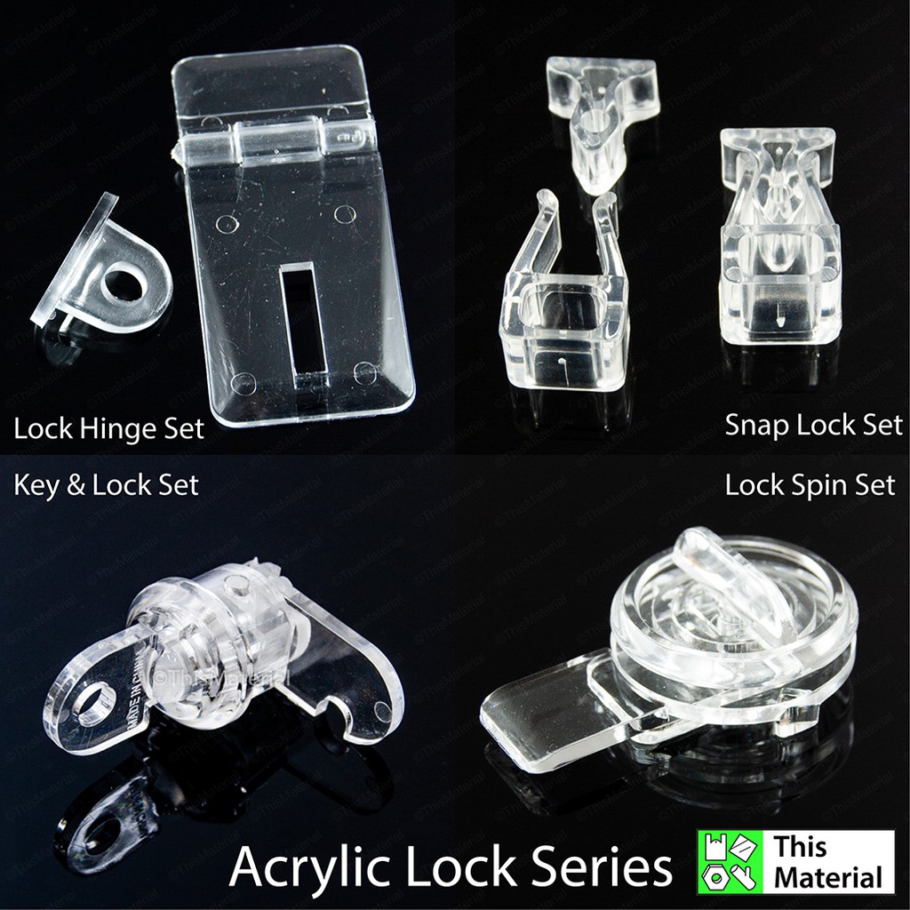 Acrylic Lock and Latches Hinge Lock Spin Lock Clip Lock Locks Buckle