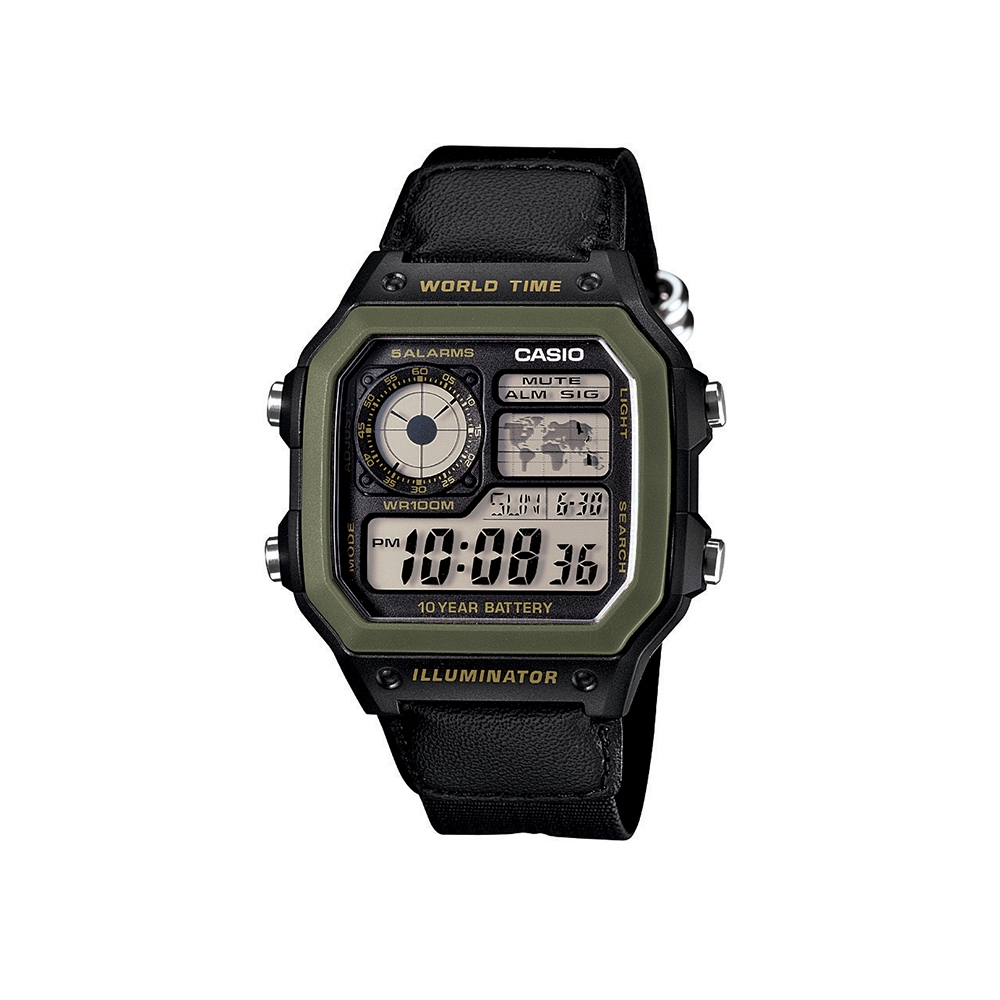 casio watch nylon strap