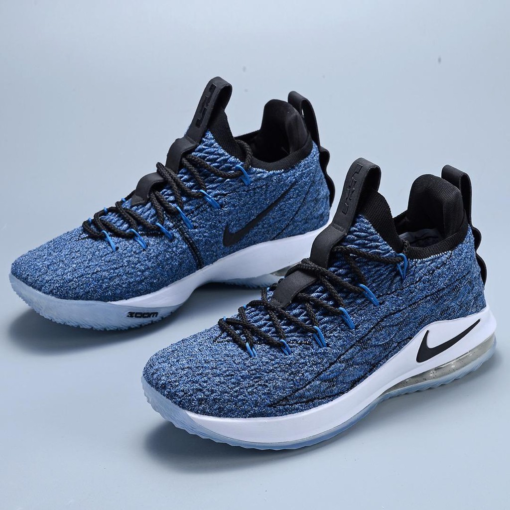 lebron 15 low blue grey black