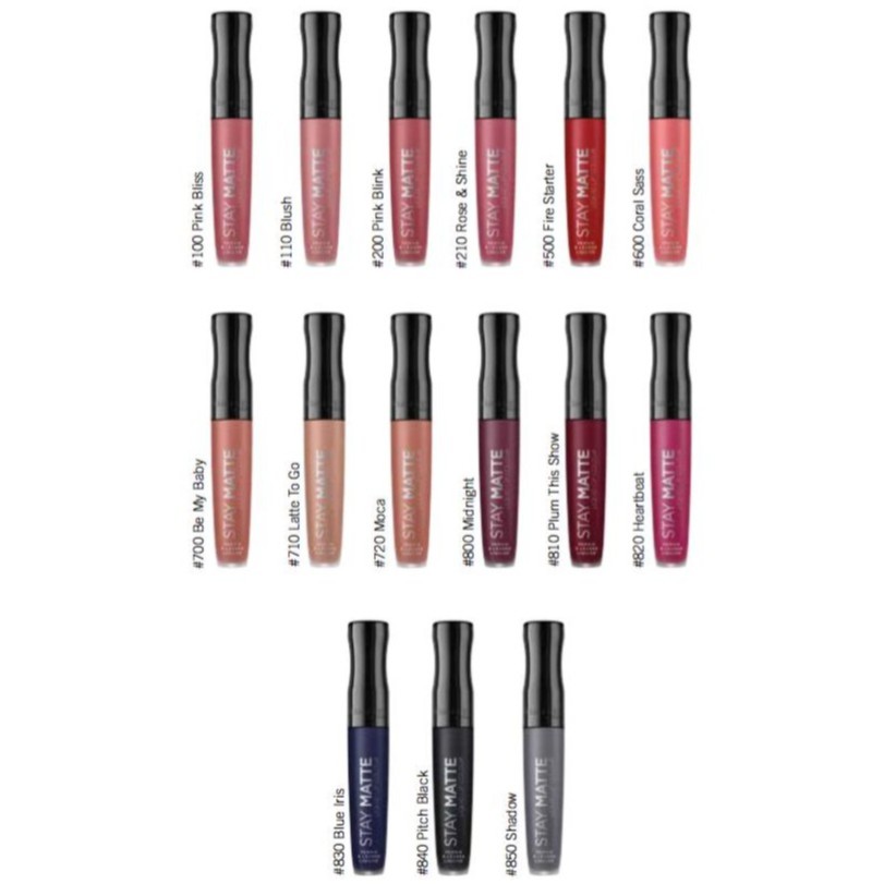 rimmel lipstick stay matte