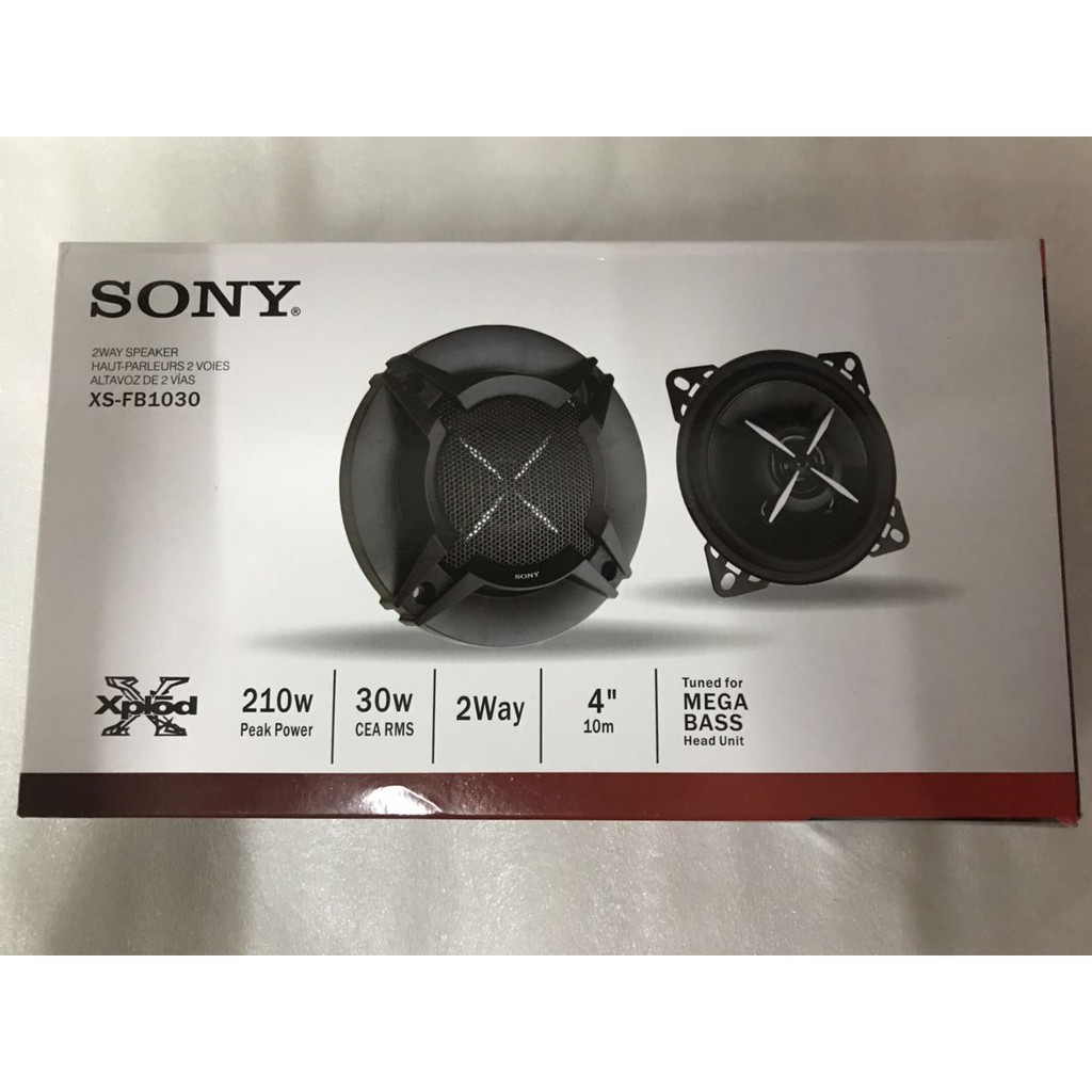 SONY Speaker Xplod XSFB1030 4" inch (10cm) 2way 210W Coaxial Car