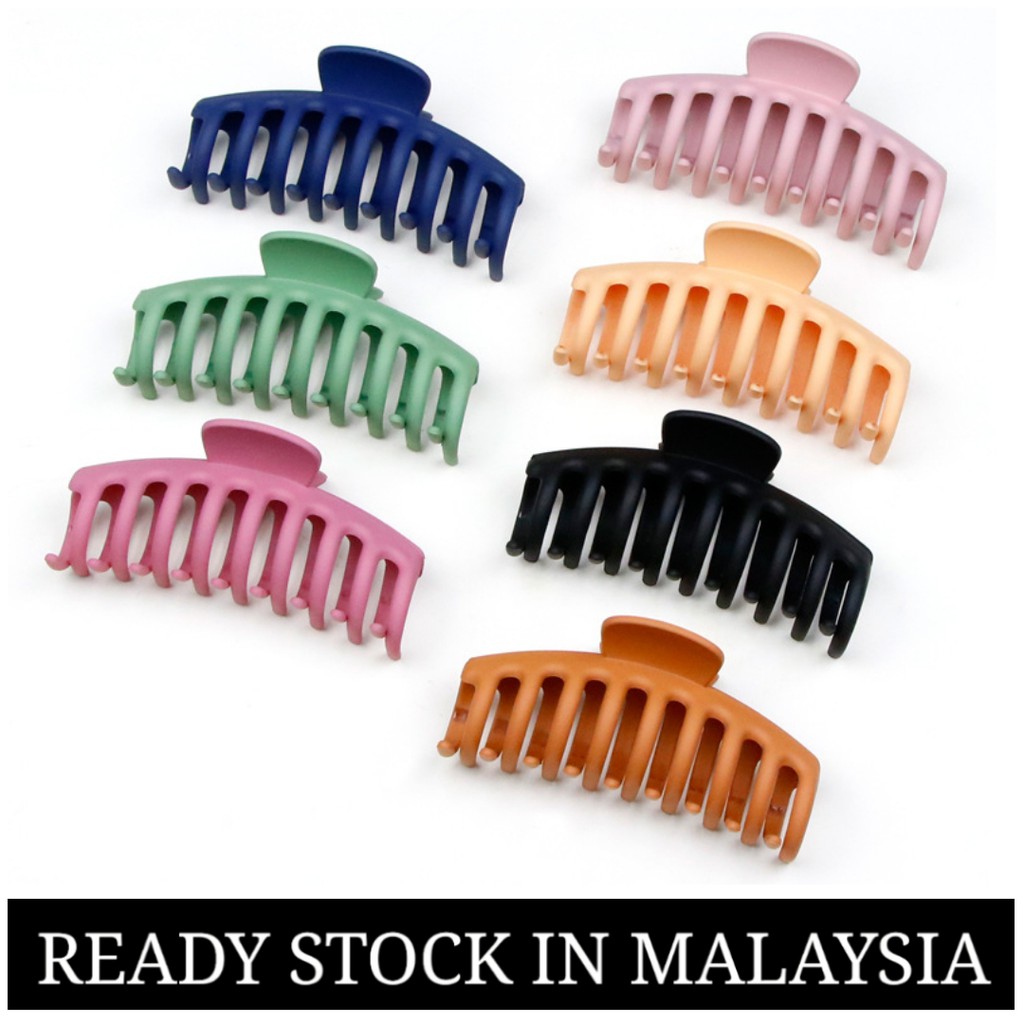 Korean Fashion Ins Sweet Pure Colour Hair Claw Hair Clips Wanita Hair