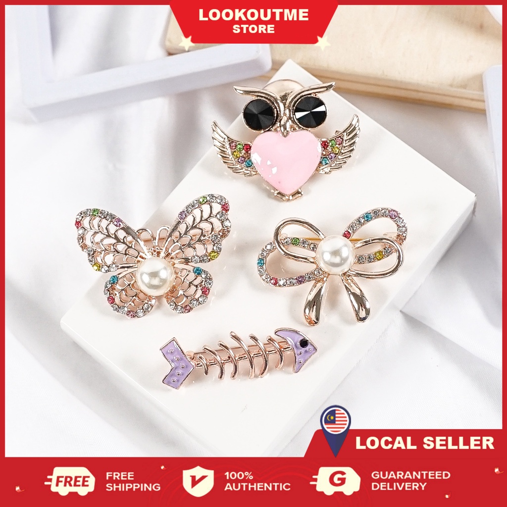 Kerongsang Bahu Pin Tudung Bahu Brooch Bahu Brooch Tudung Kerongsang