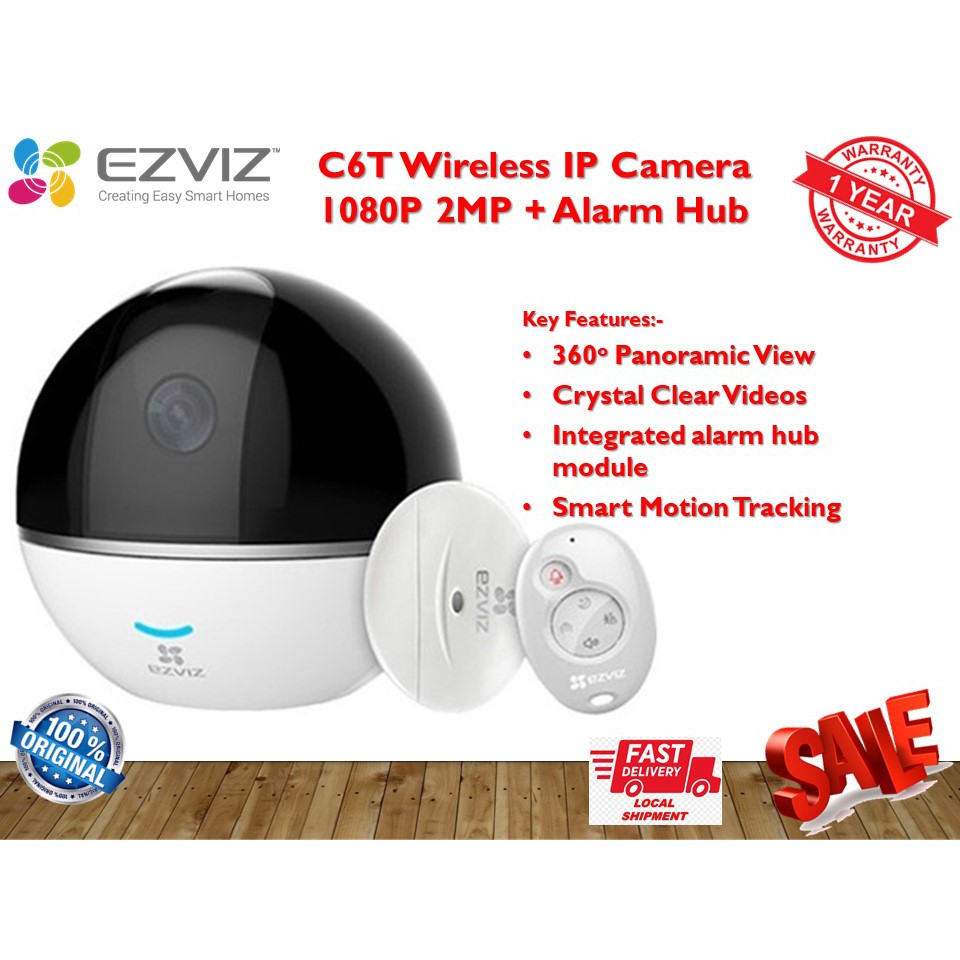EZVIZ C6T RF Edition Wireless IP Camera 1080P 2MP + Alarm Hub