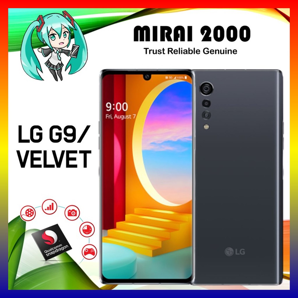 LG Velvet LG G9 5G 6GB RAM 128GB ROM Smart Phone LM-G900N - Snapdragon ...