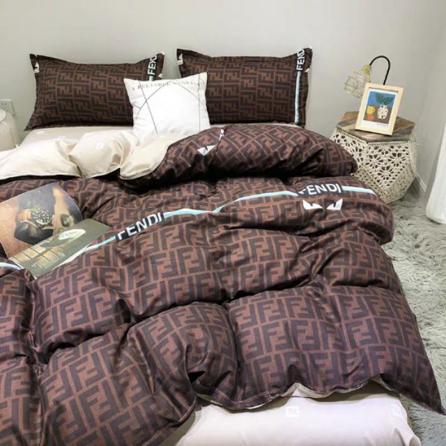 Fendi inspired Bedsheet set cadar 
