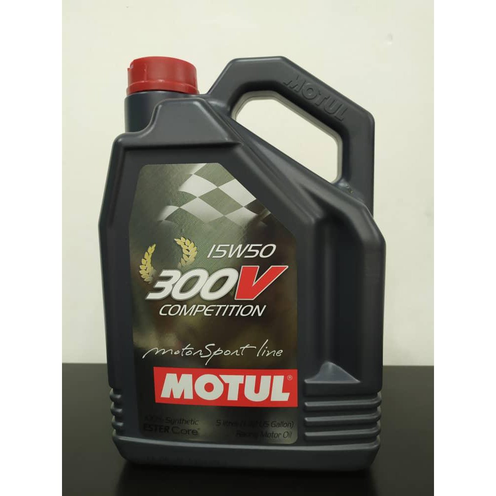 MOTUL COMPETITION V300 15W50 (1BOTOL 5 LITER OIL) | Shopee Malaysia
