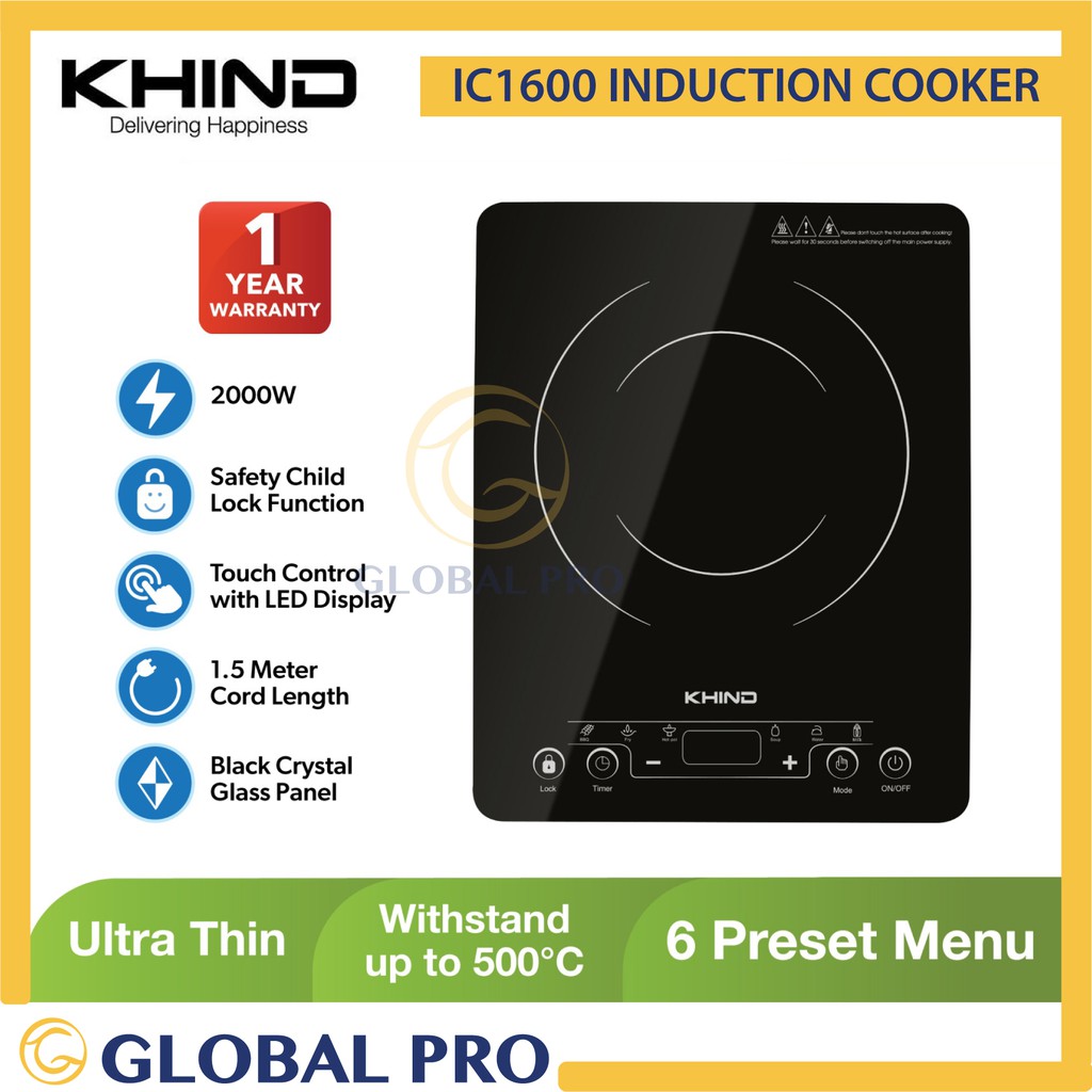 [READY STOCK] KHIND Induction Cooker IC1600