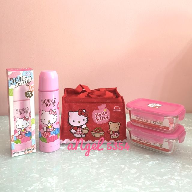 Lock Lock Sanrio Hello Kitty Small Thermal Flask Glass