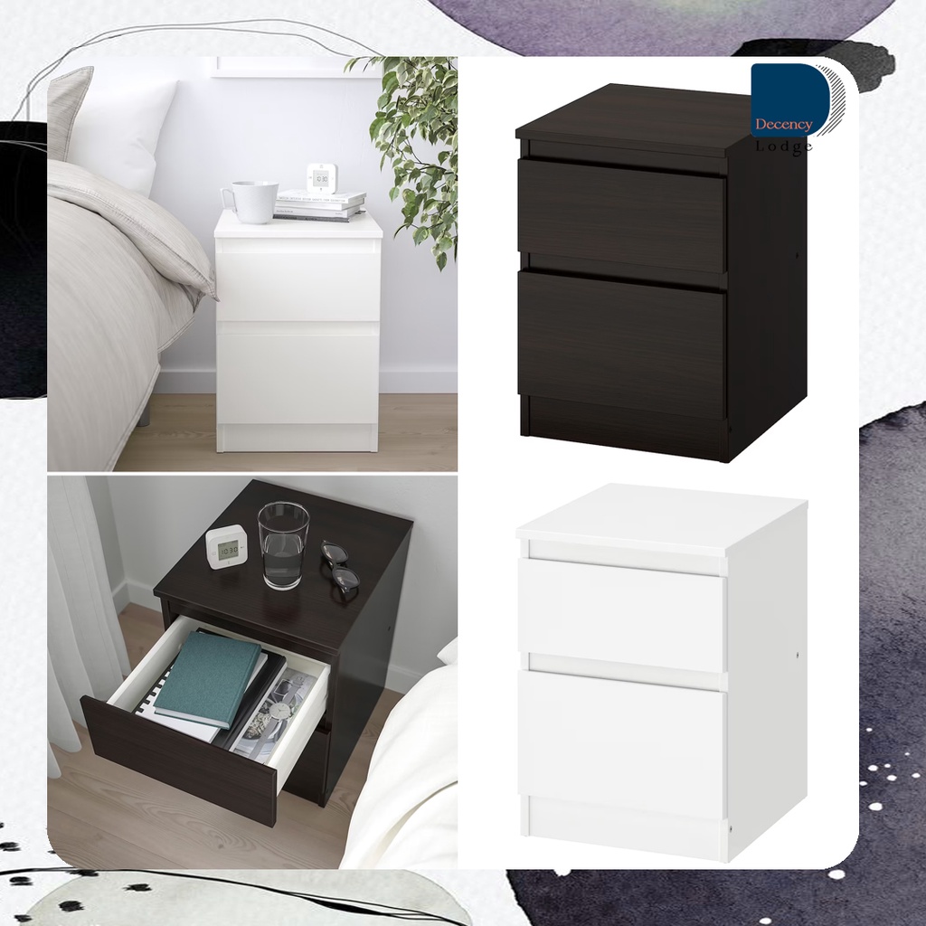 IKEA BEDSIDE TABLE KULLEN CHEST DRAWERS 35X49CM MEJA SISI KATIL BEDROOM