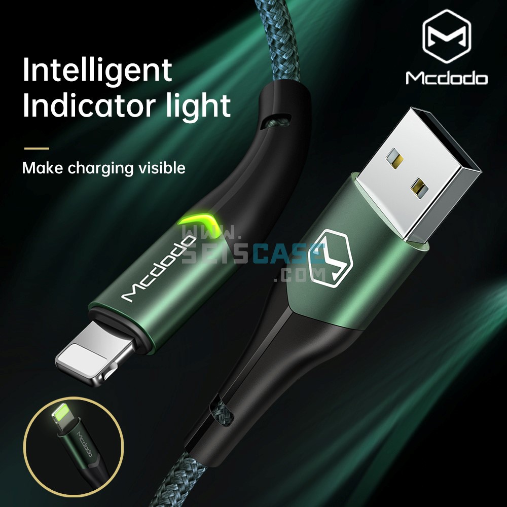 [[ HADIAH PERCUMA MCDODO 100% LED Asli Pengecasan Pantas / USB Mikro / Kabel Usb Jenis-C untuk Huawei Samsung OPPO