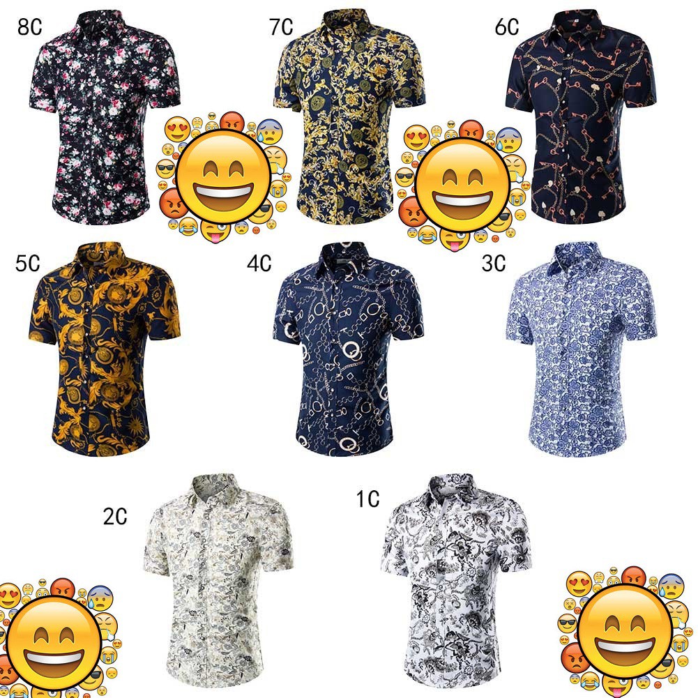 kemeja lelaki  baju  batik  bunga flora paling popular men 