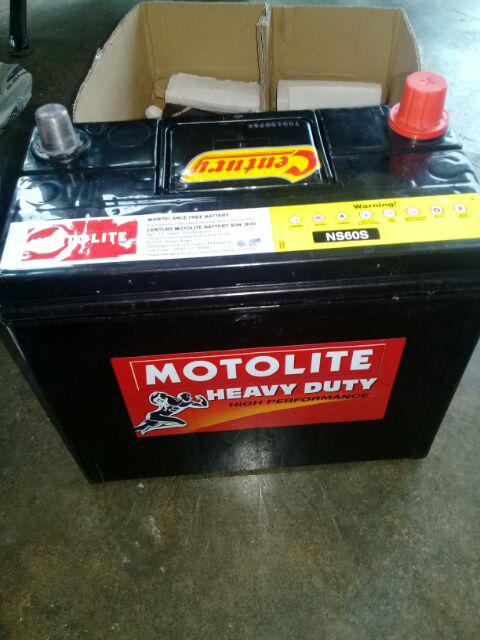 Century NS60RS NS60 Motolite Car Battery MF for Proton ...