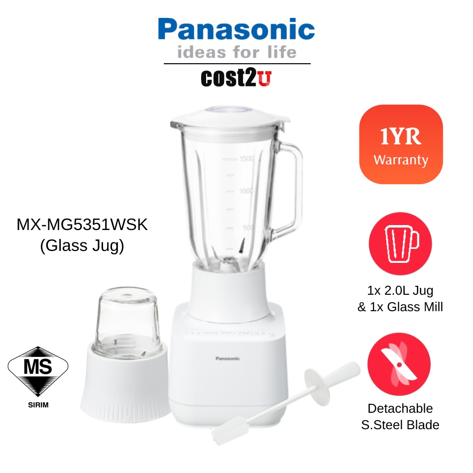 Panasonic Ultimate PowerBlade 2.0L Smoothie Blender MX-MP5151WSK MX-MG53C1CSK Chopper Grinder Pengisar Mixer Juicer
