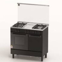 Zanussi 4 Burner 62L Freestanding Gas Cooker With Oven ZCG942K (BLACK COLOUR)