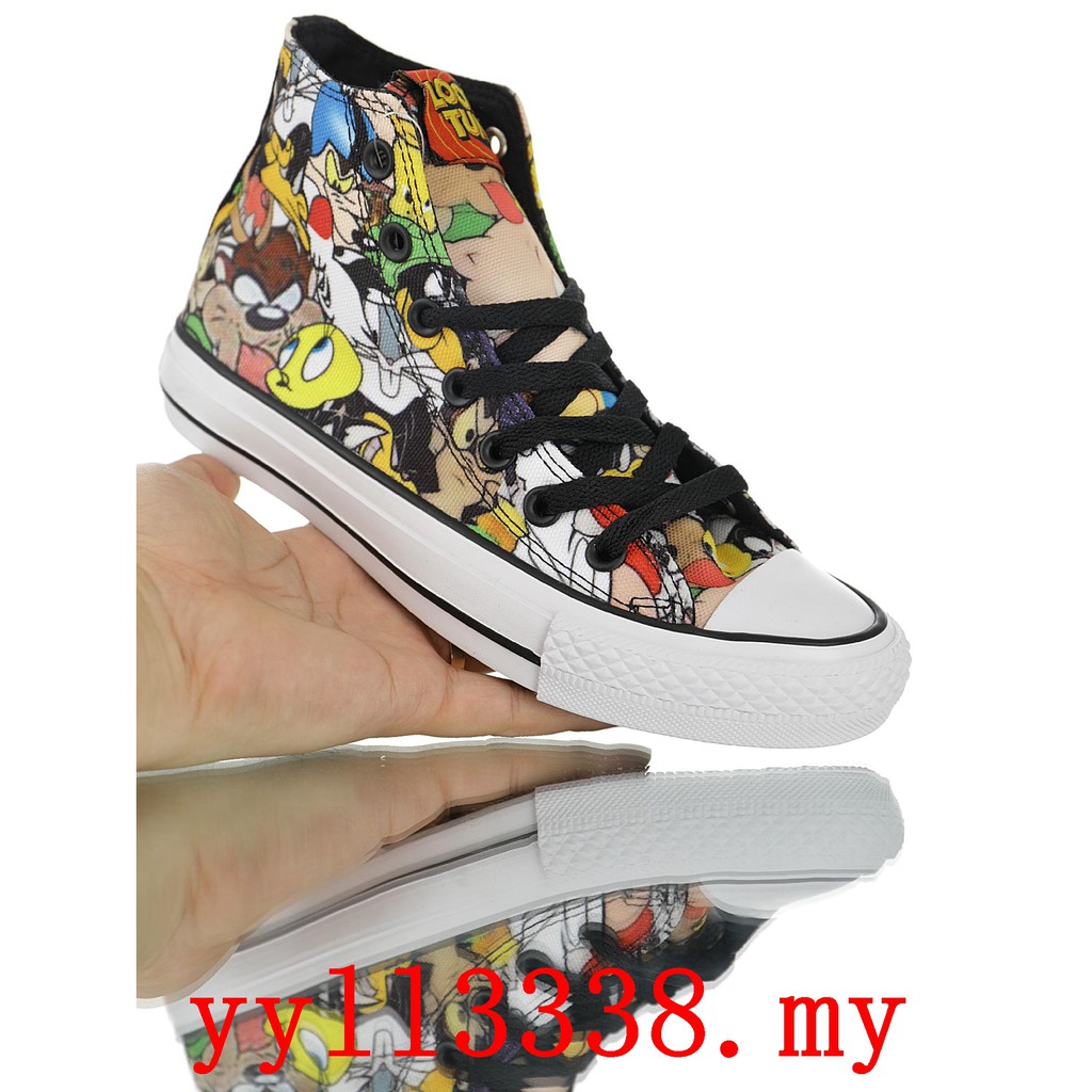 looney tunes high top converse